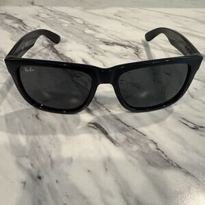 RAY-BAN RB 4165 JUSTIN 601/71 BLACK GRADIENT AUTHENTIC SUNGLASSES 54-16